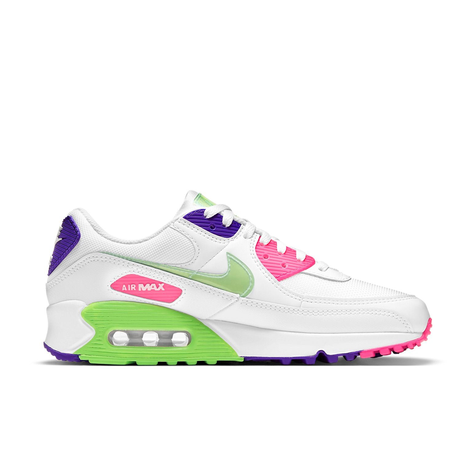 Nike Air Max 90 White Indigo Burst Volt