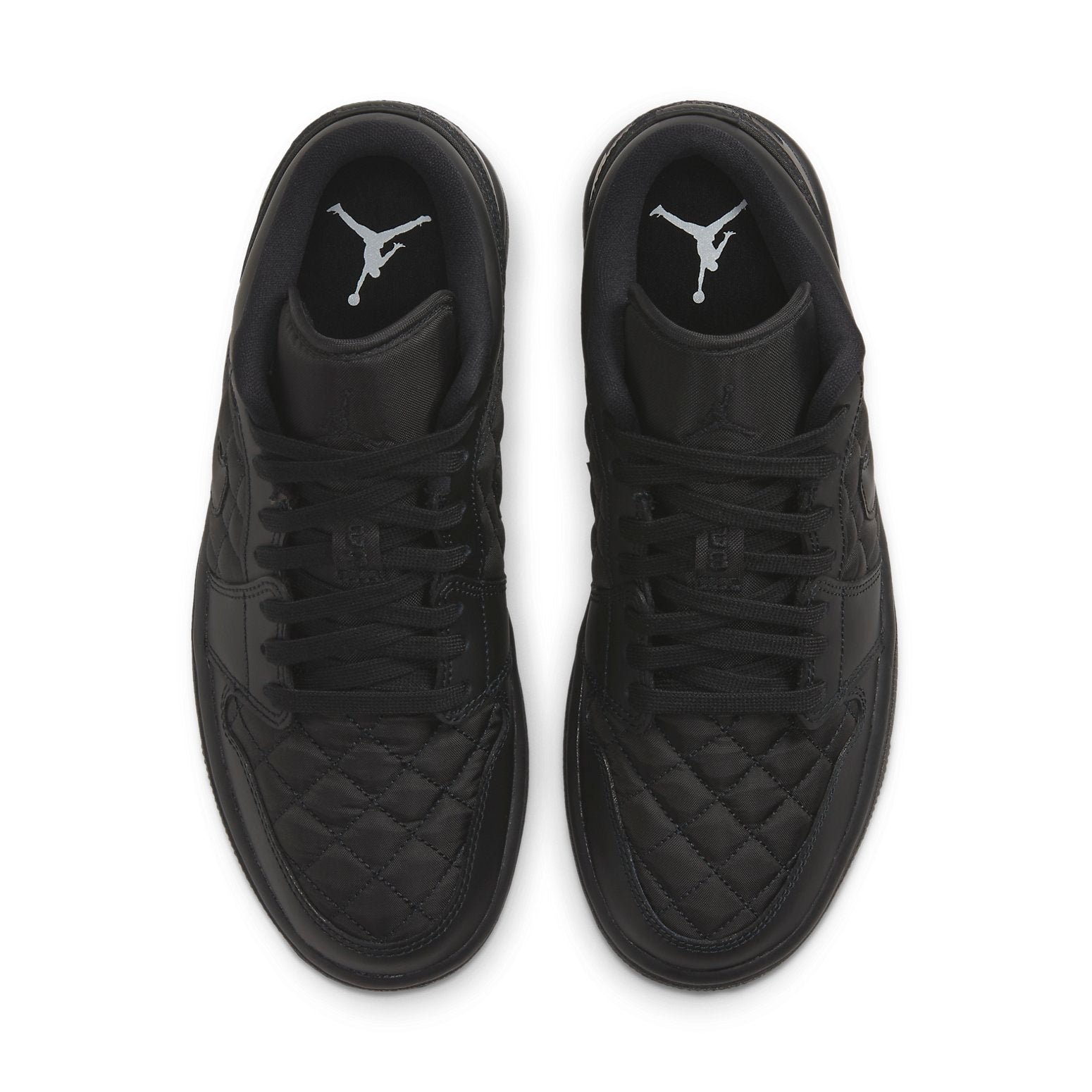Air Jordan 1 Low Triple Black Quilted