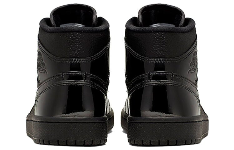 Air Jordan 1 Mid Patent Triple Black