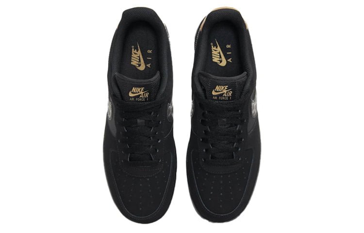 Nike Air Force 1 Low Matte Black Gold