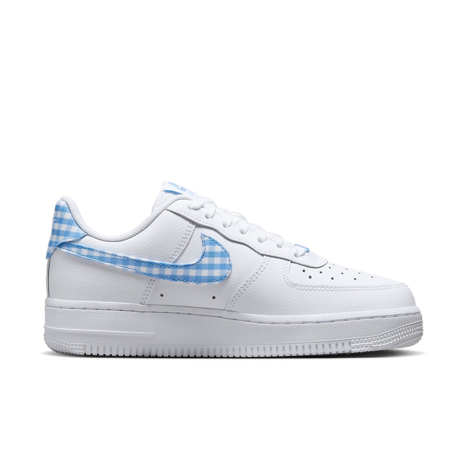 Nike Air Force 1 Low University Blue Gingham Plaids
