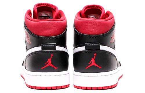 Air Jordan 1 Mid Black Gym Red