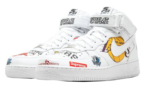 Nike Supreme x NBA x Air Force 1 Mid 07 White