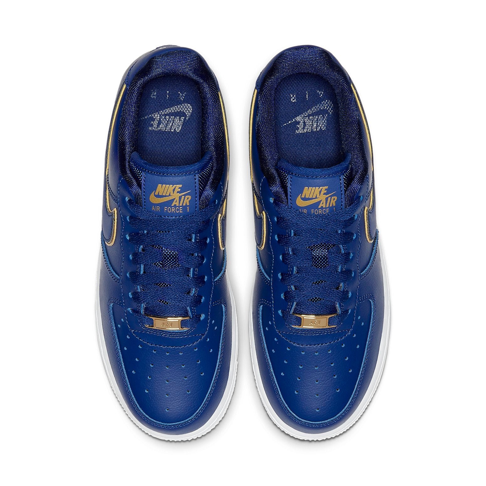 Nike Air Force 1 Low Blue Gold Swoosh