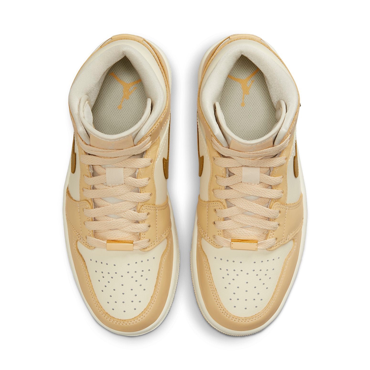 Air Jordan 1 Mid Pale Vanilla Gold