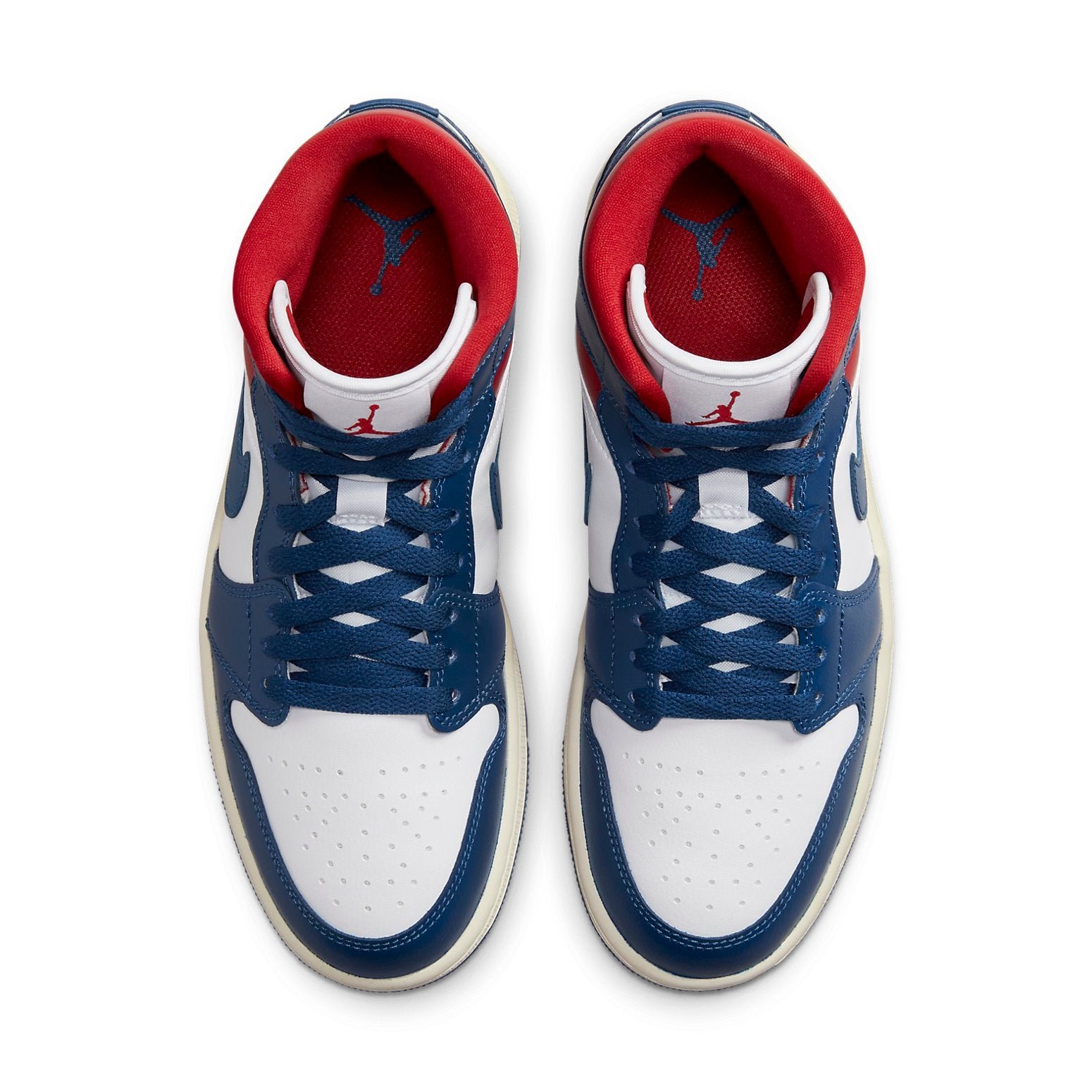 Air Jordan 1 Mid French Blue Gym Red