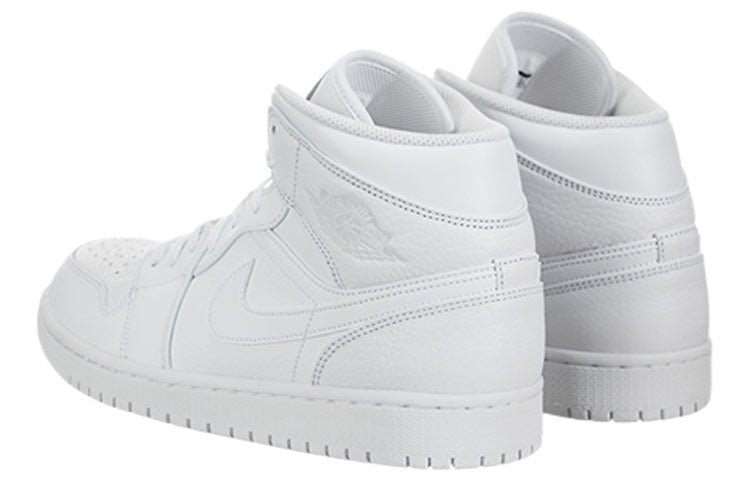Air Jordan 1 Mid Triple White 2018