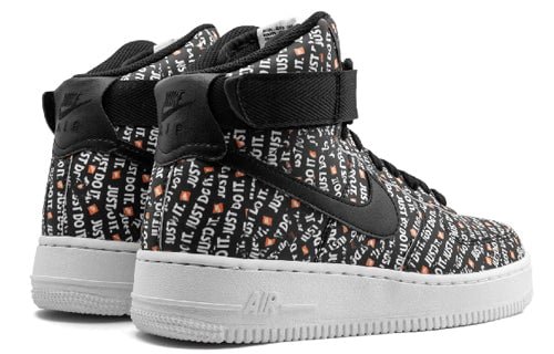 Nike Air Force 1 High Just Do It Black Orange