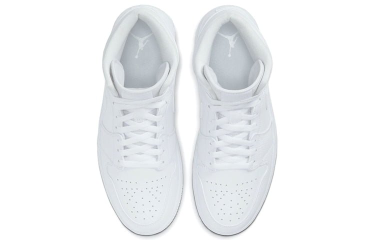 Air Jordan 1 Mid Triple White 2020