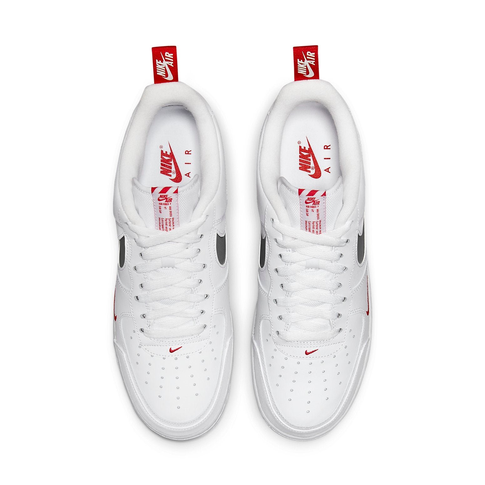 Nike Air Force 1 Low Cut Out Swoosh White