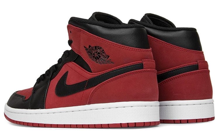 Air Jordan 1 Mid Reverse Banned Gym Red Black