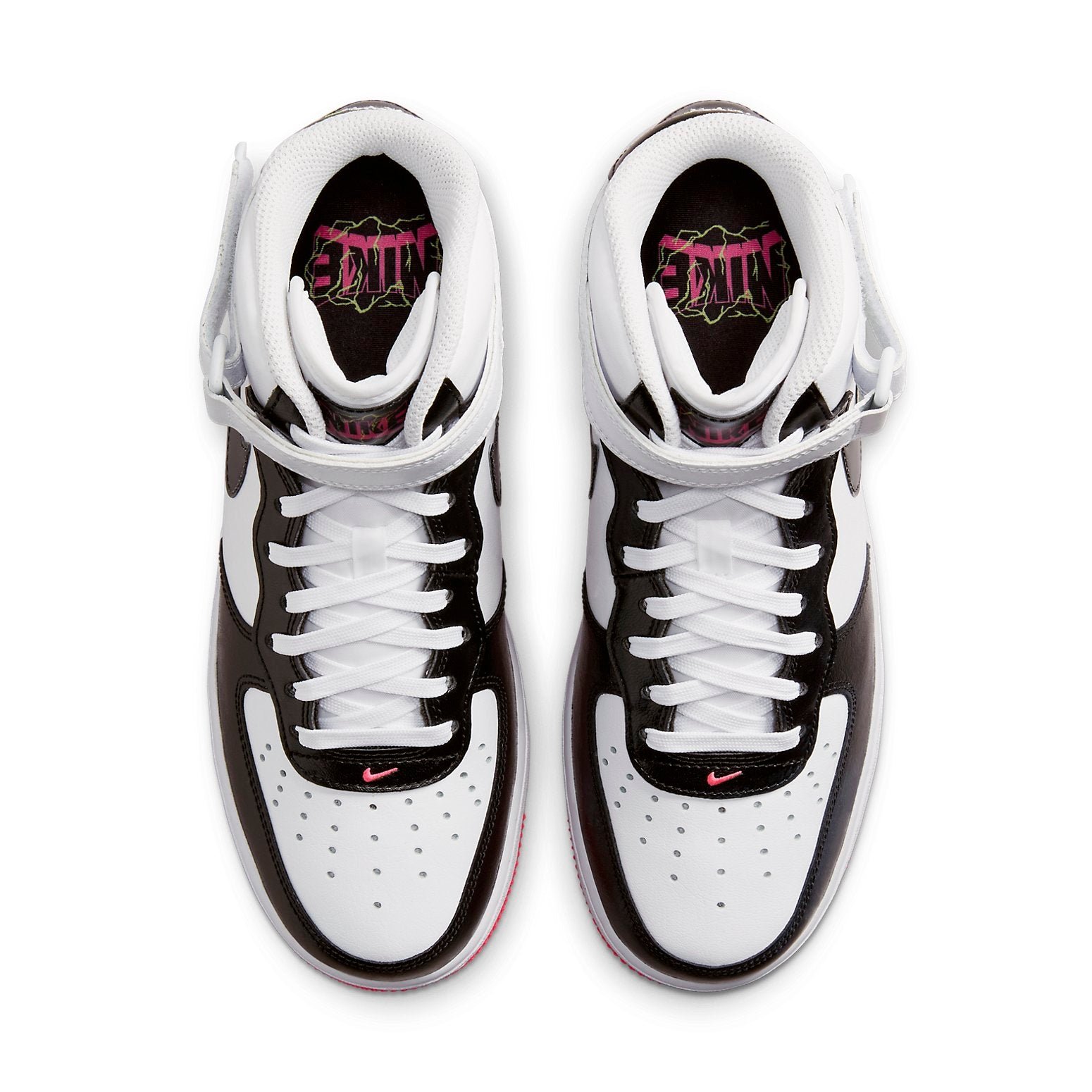 Nike Air Force 1 Mid Electric White Black Pink