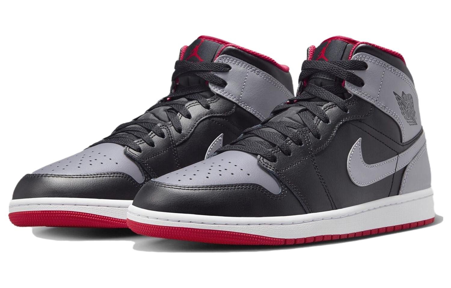 Air Jordan 1 Mid Shadow Fire Red