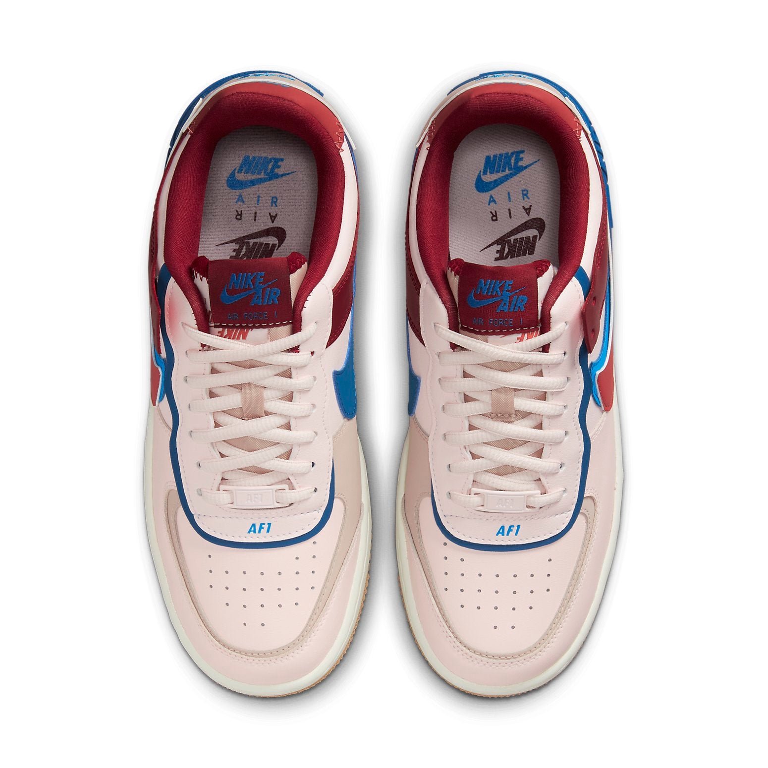 Nike Air Force 1 Low Shadow Light Soft Pink Team Red Blue