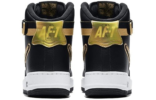 Nike Air Force 1 High NBA Black Metallic Gold