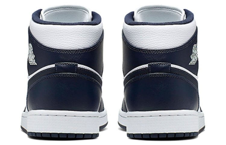 Air Jordan 1 Mid Obsidian White