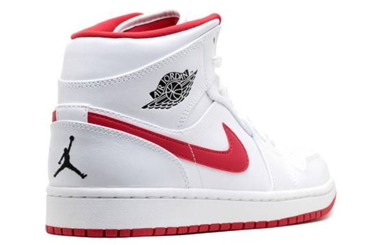 Air Jordan 1 Mid White Gym Red