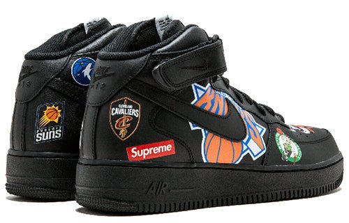 Nike Supreme x NBA x Air Force 1 Mid 07 Black