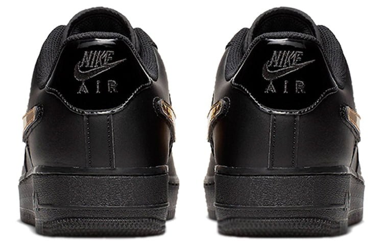 Nike Air Force 1 Low 07 LV8 Removable Swoosh Black Gold