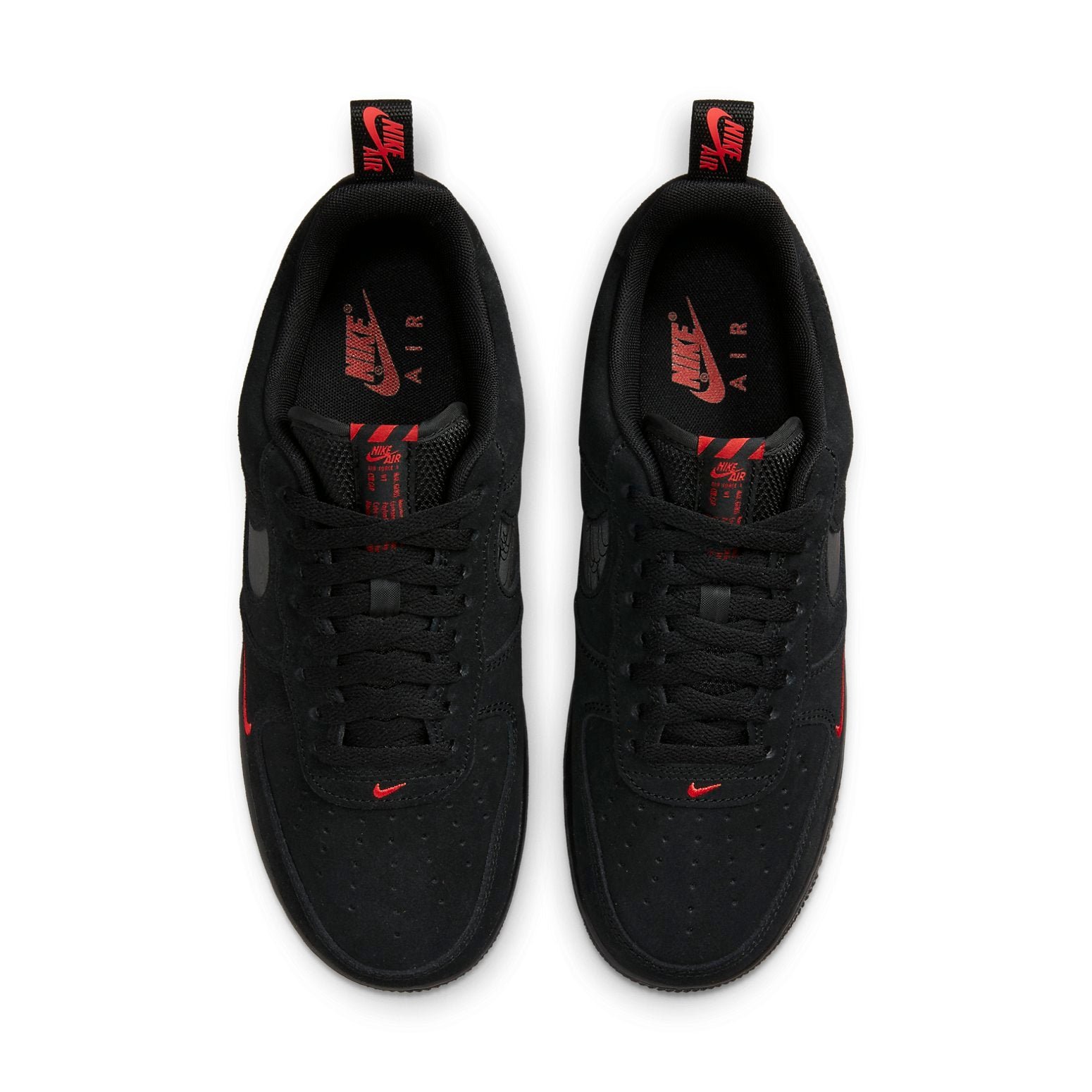 Nike Air Force 1 Low 07 LV8 MultiSwoosh Black Crimson
