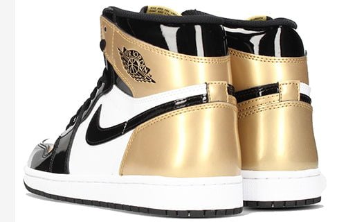 Air Jordan 1 Top3 Gold Toe Black Gold