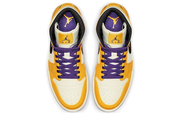 Air Jordan 1 Mid Lakers Gold