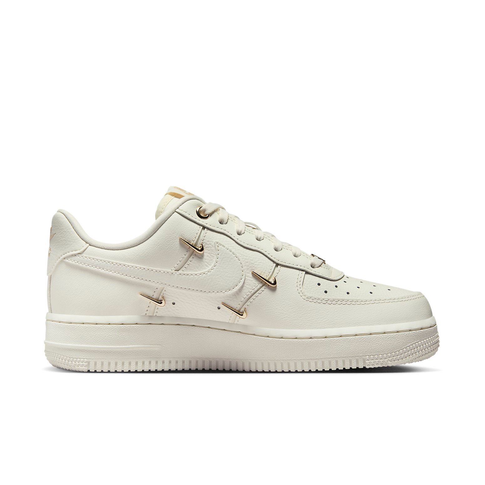 Nike Air Force 1 Low White Mini Gold Swooshes