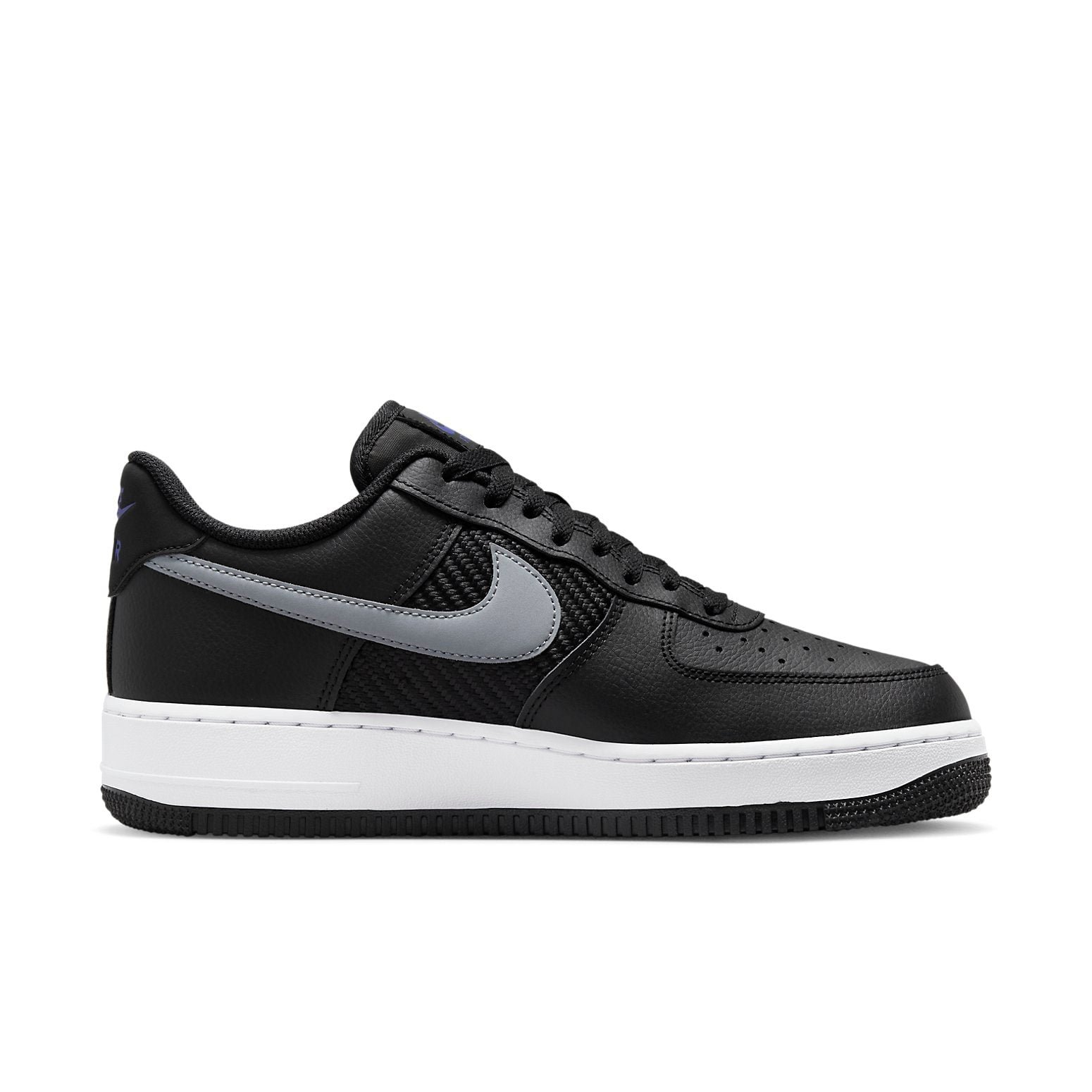 Nike Air Force 1 Low 07 Double Swoosh Black Racer Blue