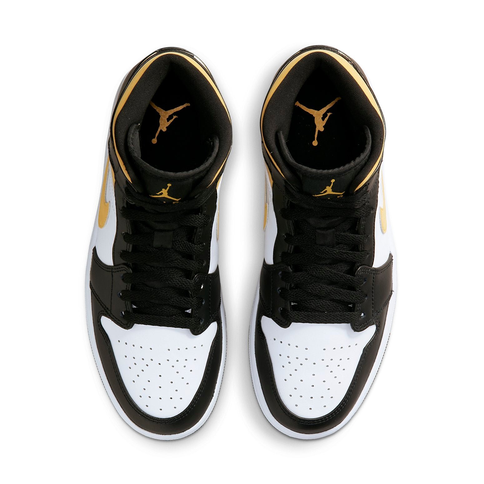 Air Jordan 1 Mid Black University Gold