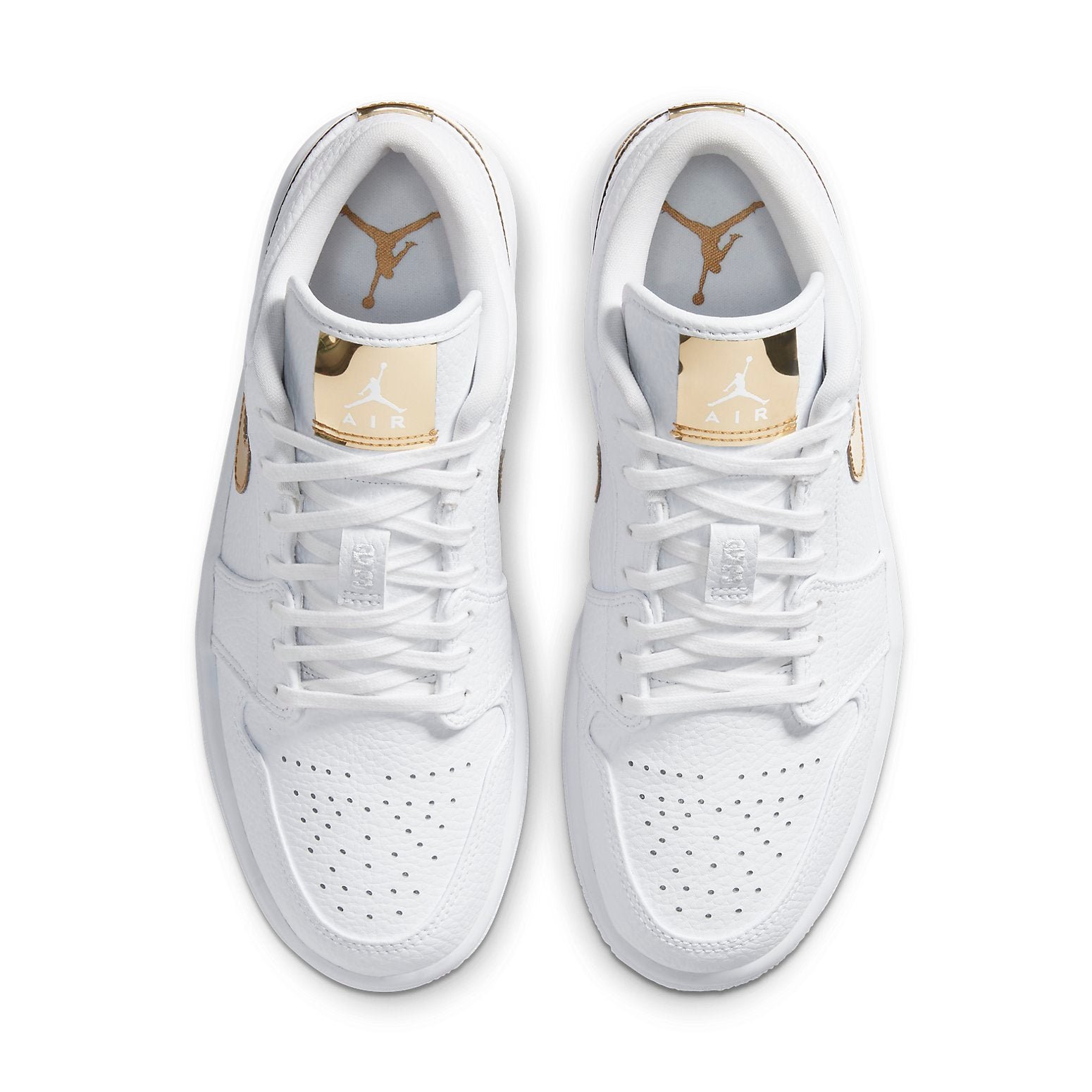 Air Jordan 1 Retro Low White Metallic Gold