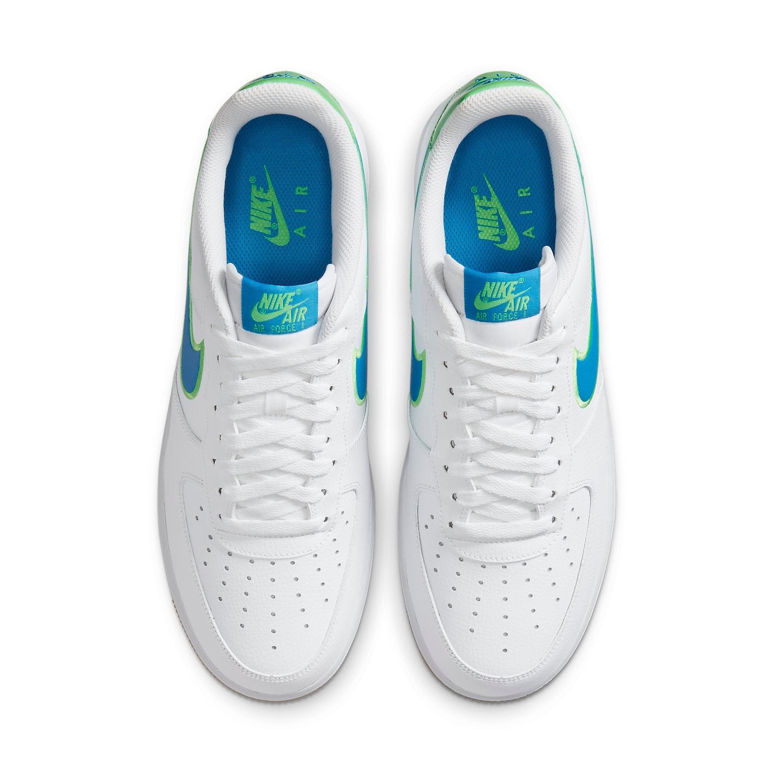 Nike Air Force 1 Low White Bright Blue Green