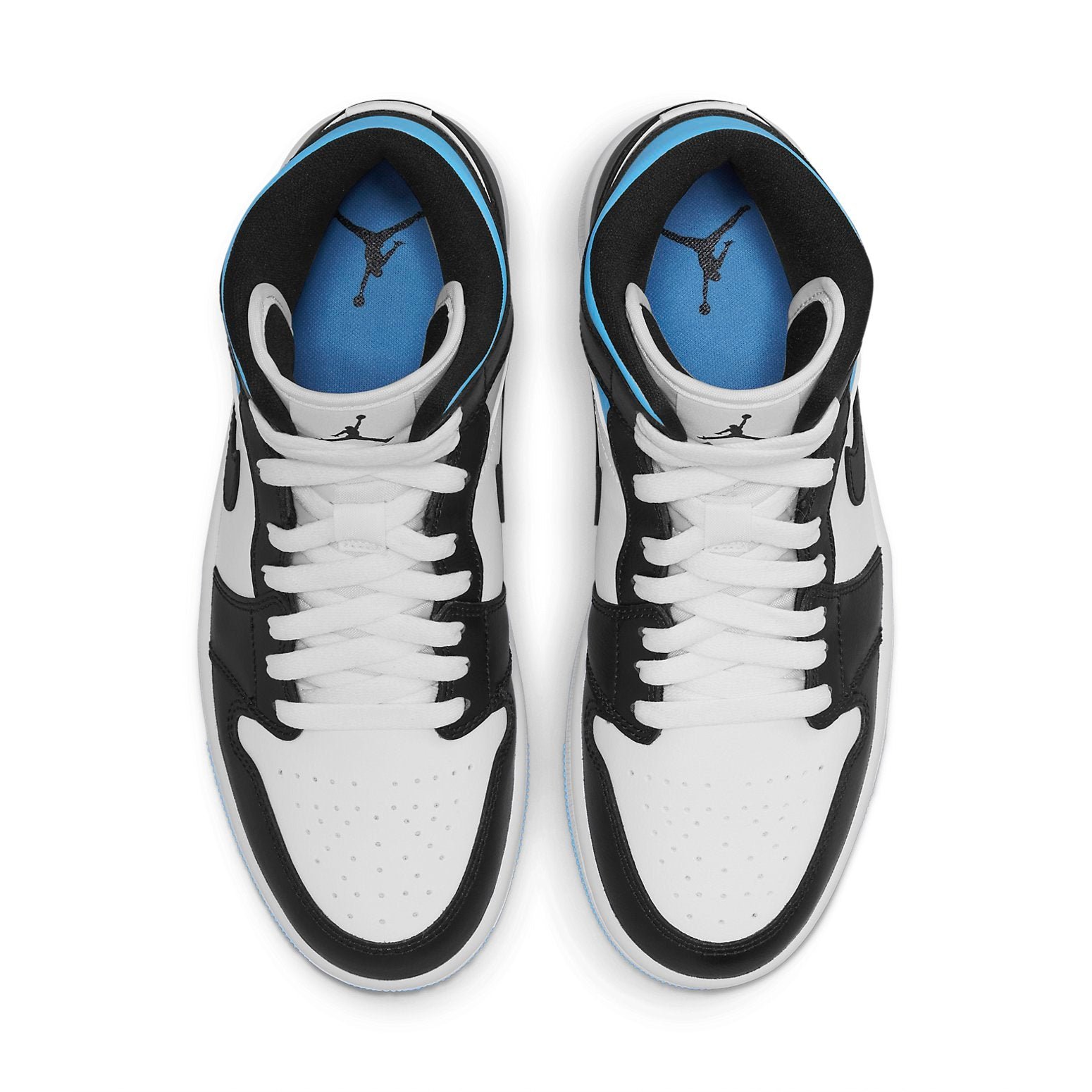 Air Jordan 1 Mid University Blue Black White