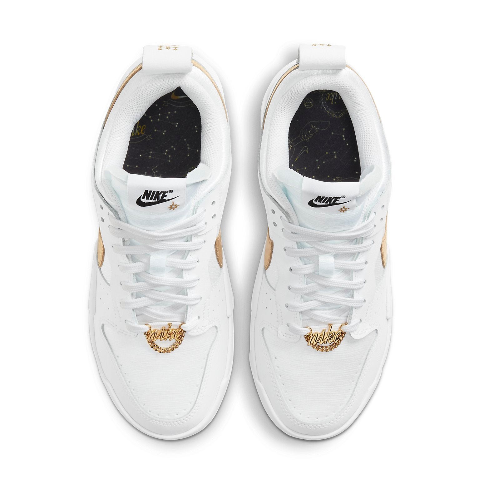 Nike Dunk Low Disrupt White Metallic Gold