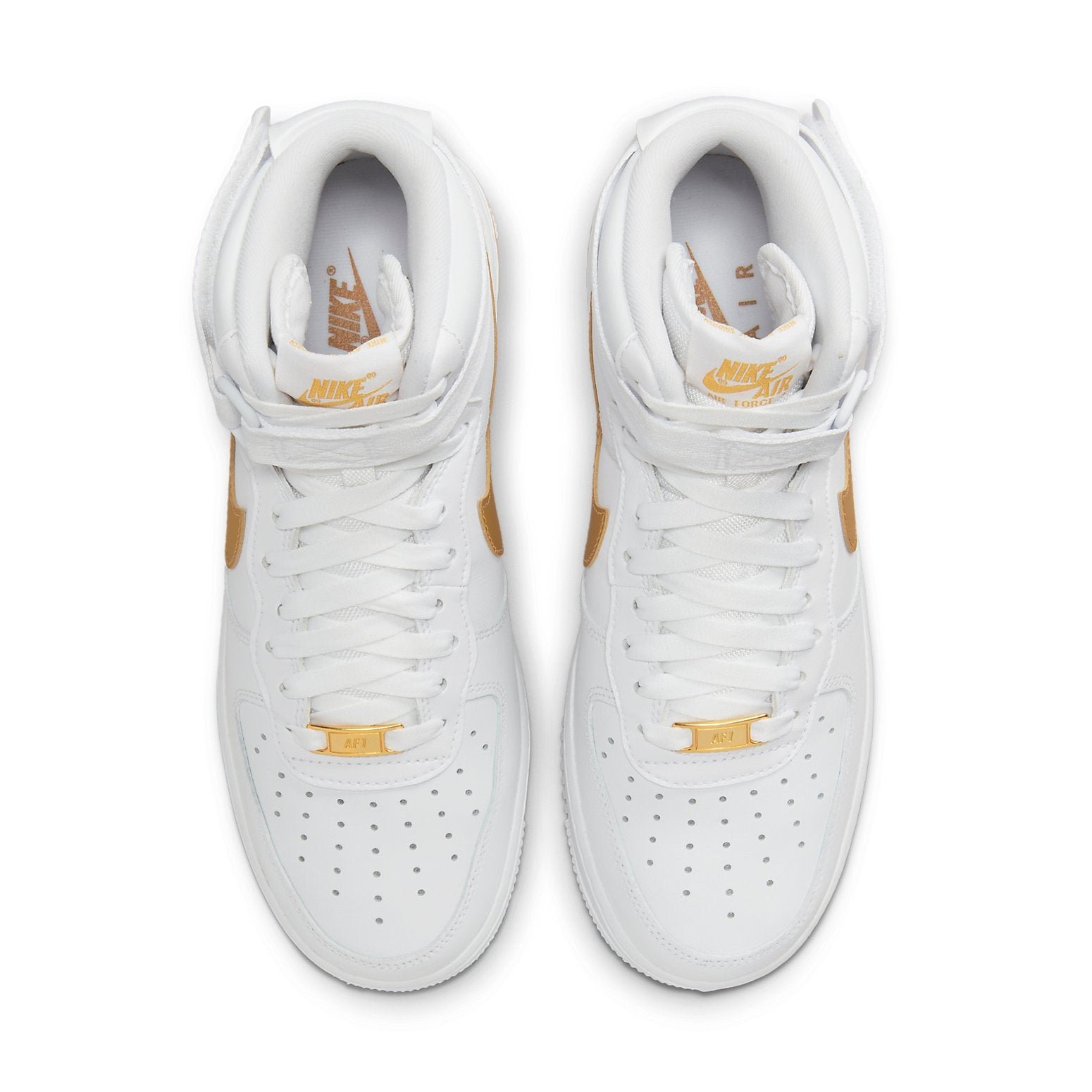 Nike Air Force 1 High White Metallic Gold