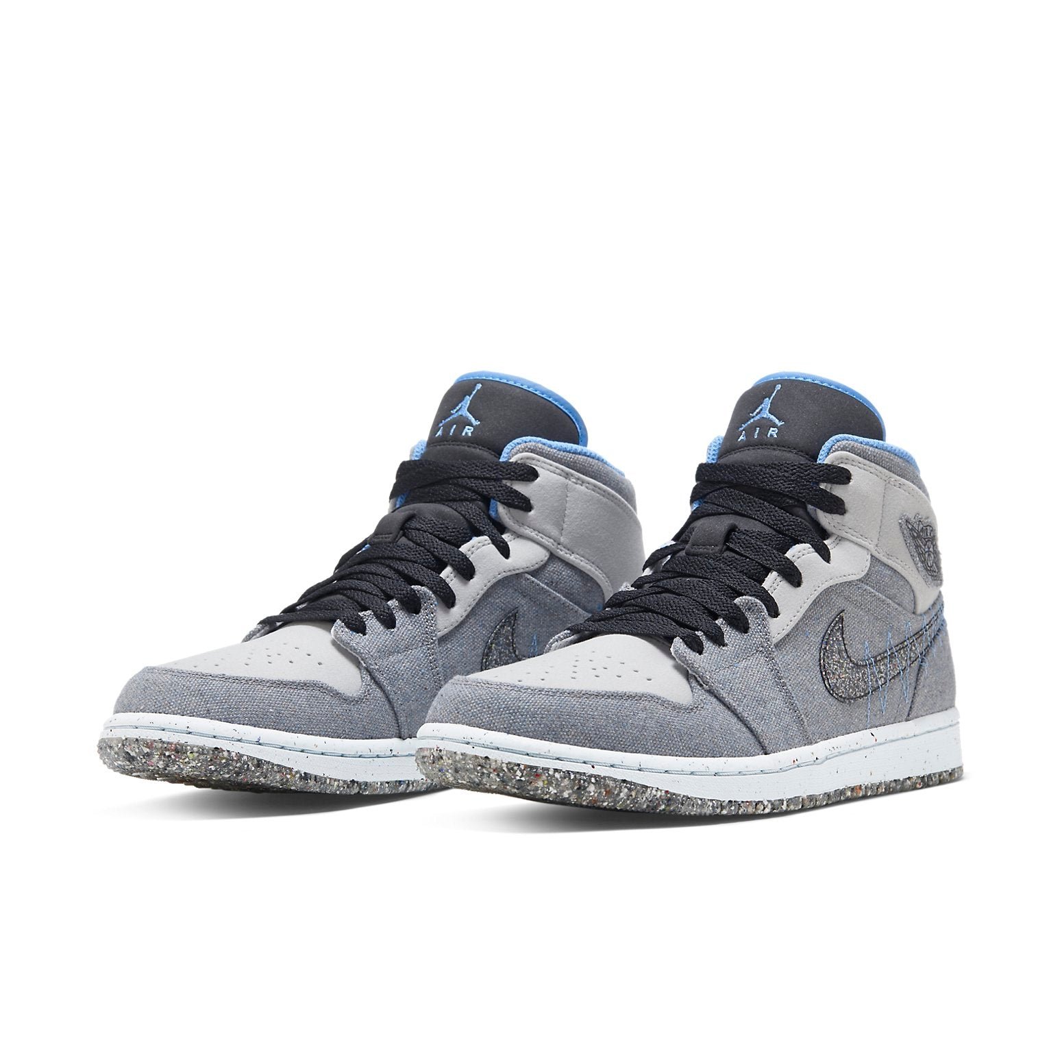 Air Jordan 1 Mid Crater Grey University Blue