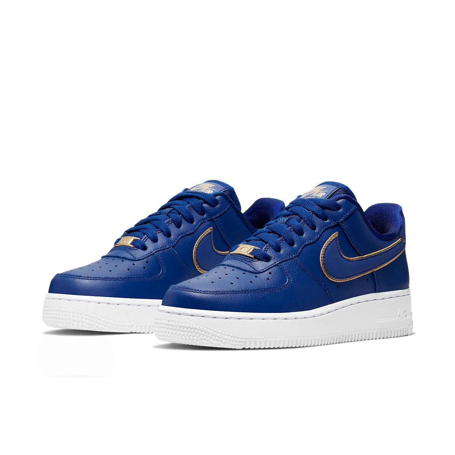 Nike Air Force 1 Low Blue Gold Swoosh