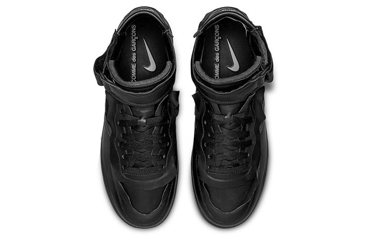 Nike COMME des GARCONS x Air Force 1 Mid Triple Black