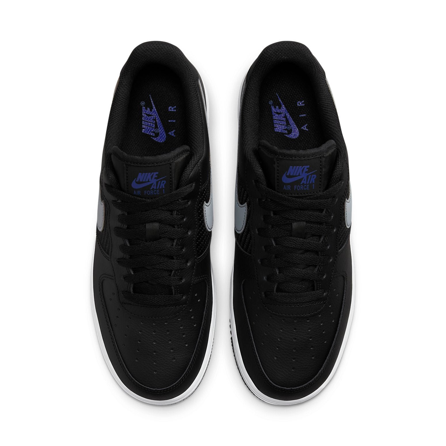 Nike Air Force 1 Low 07 Double Swoosh Black Racer Blue