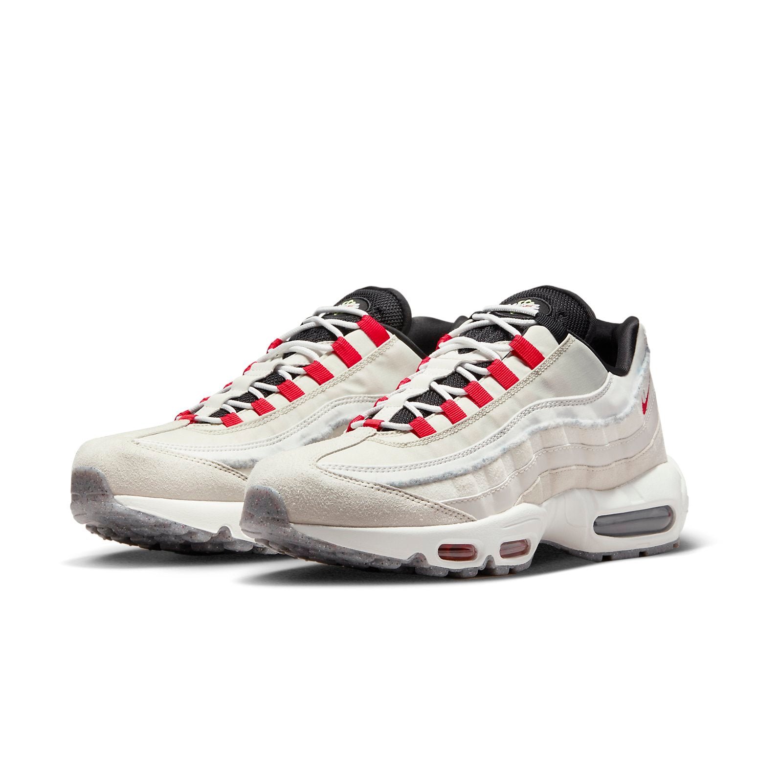 Nike Air Max 95 SE Double Swoosh Light Bone Habanero Red