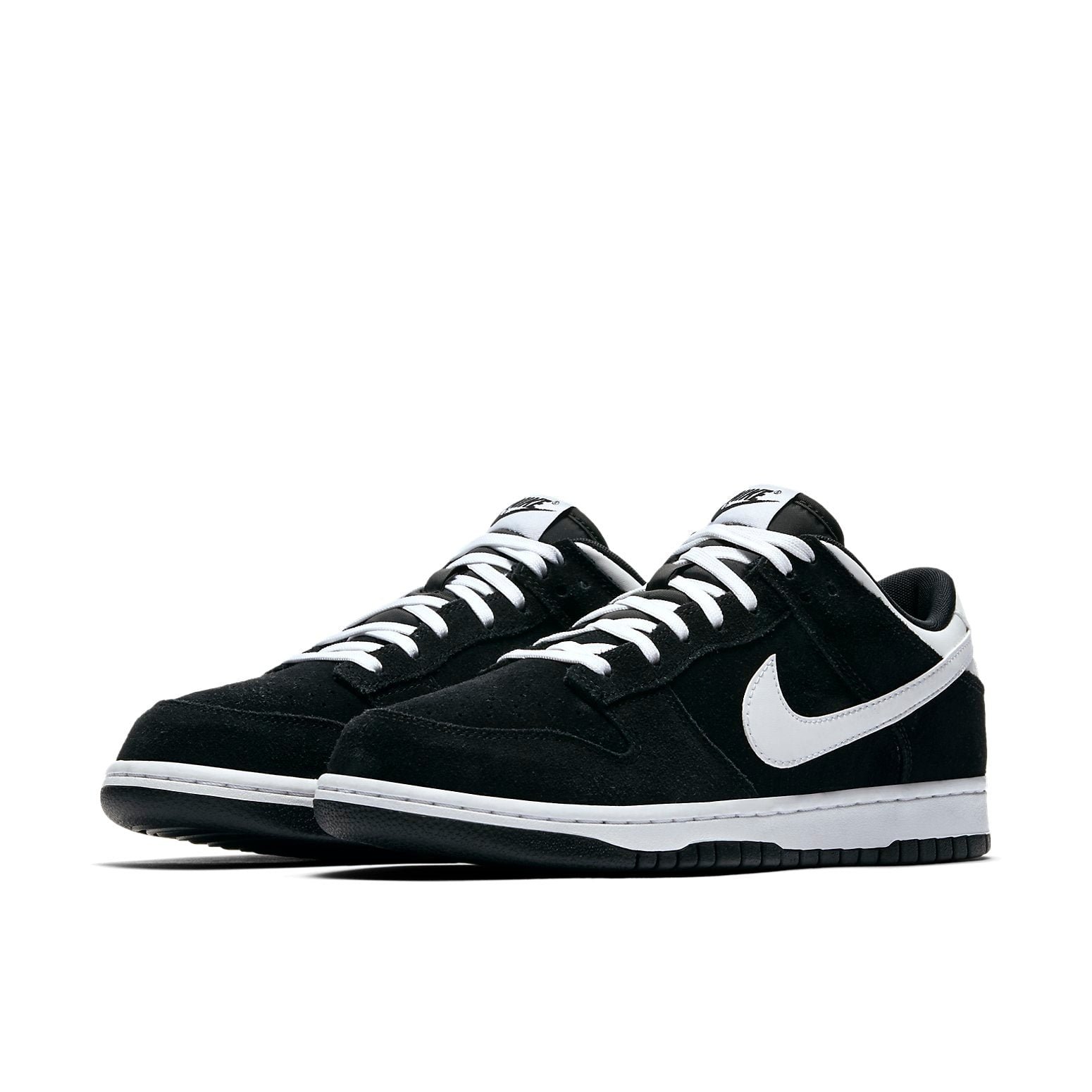 Nike Dunk Low Black White Heel