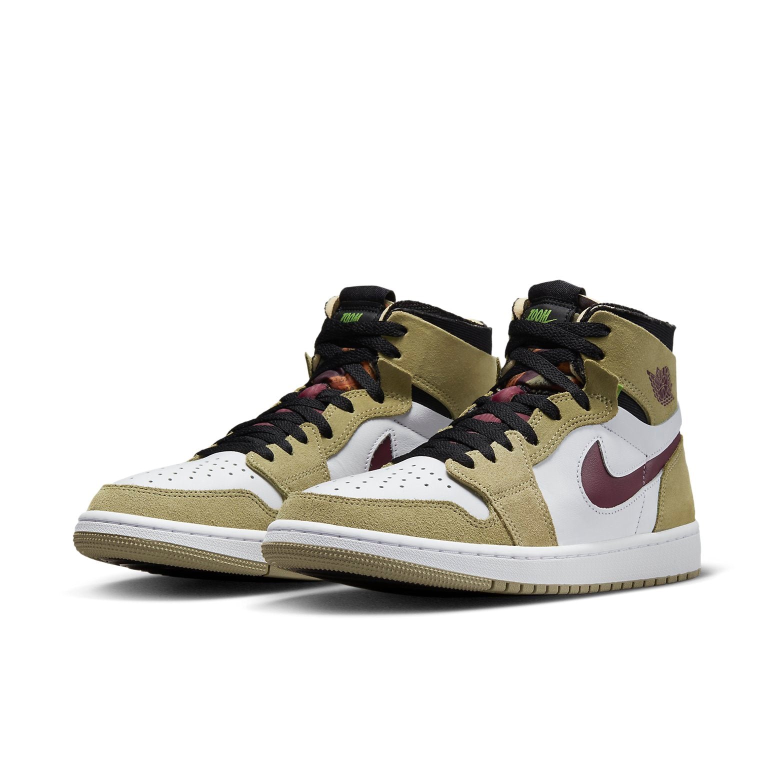 Air Jordan 1 Zoom Comfort Neutral Olive Cherrywood