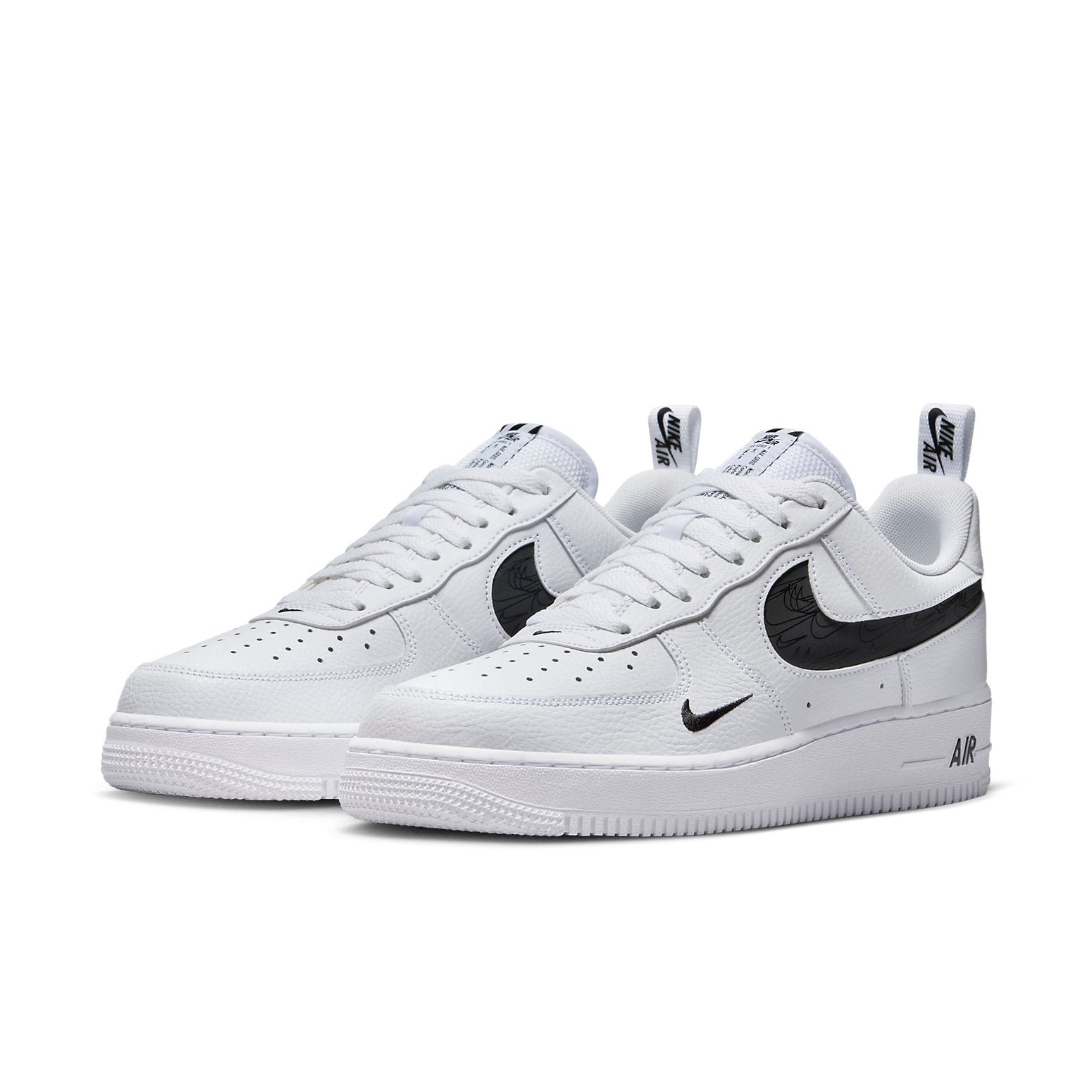 Nike Air Force 1 Low MultiEtch Swoosh White Black