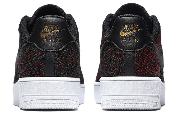 Nike Air Force 1 Low Flyknit Black Burgundy