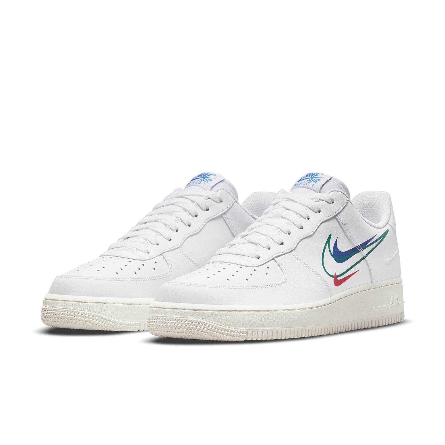Nike Air Force 1 Low MultiSwoosh Blue Red
