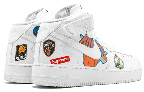 Nike Supreme x NBA x Air Force 1 Mid 07 White