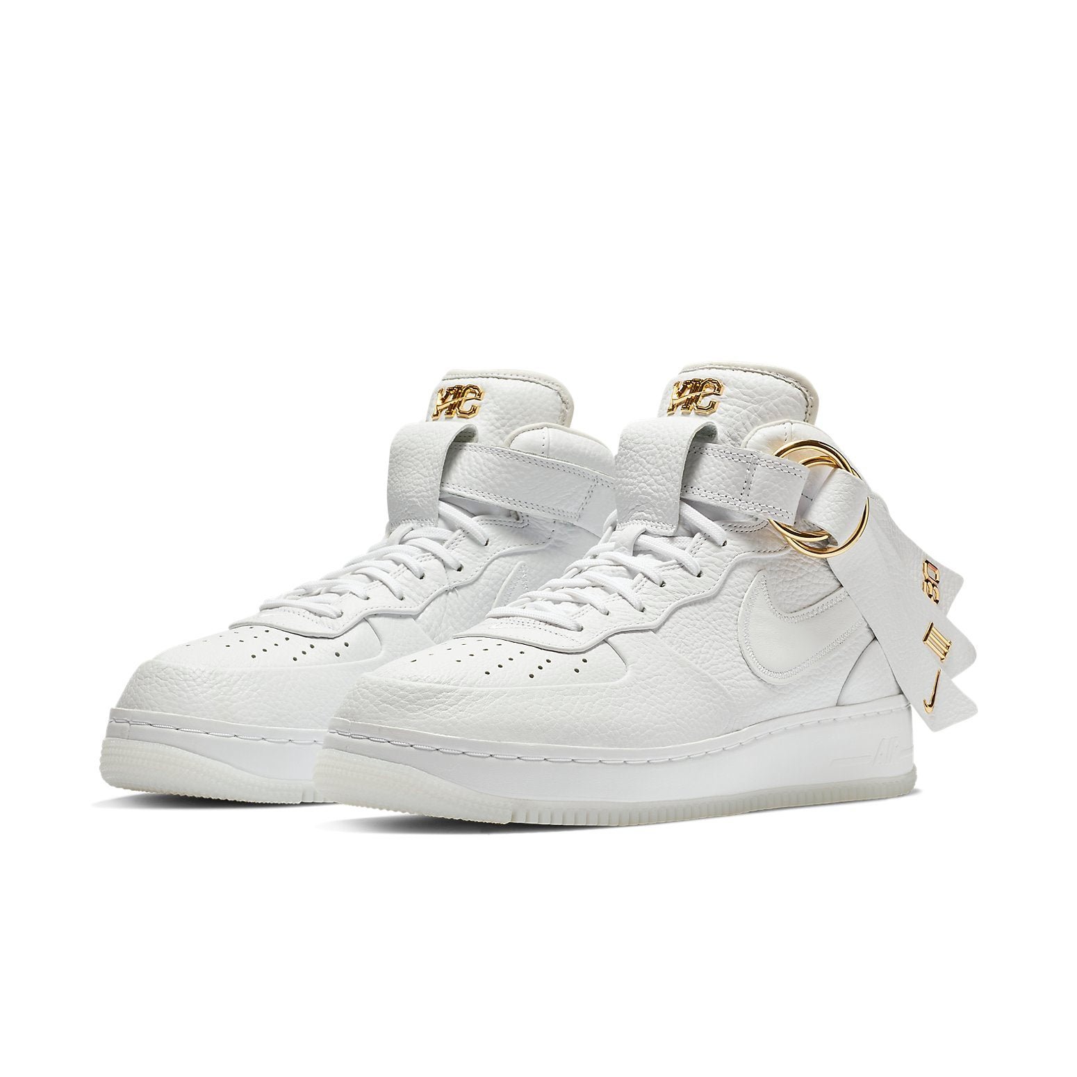 Nike Victor Cruz x Air Force 1 Mid White Gold
