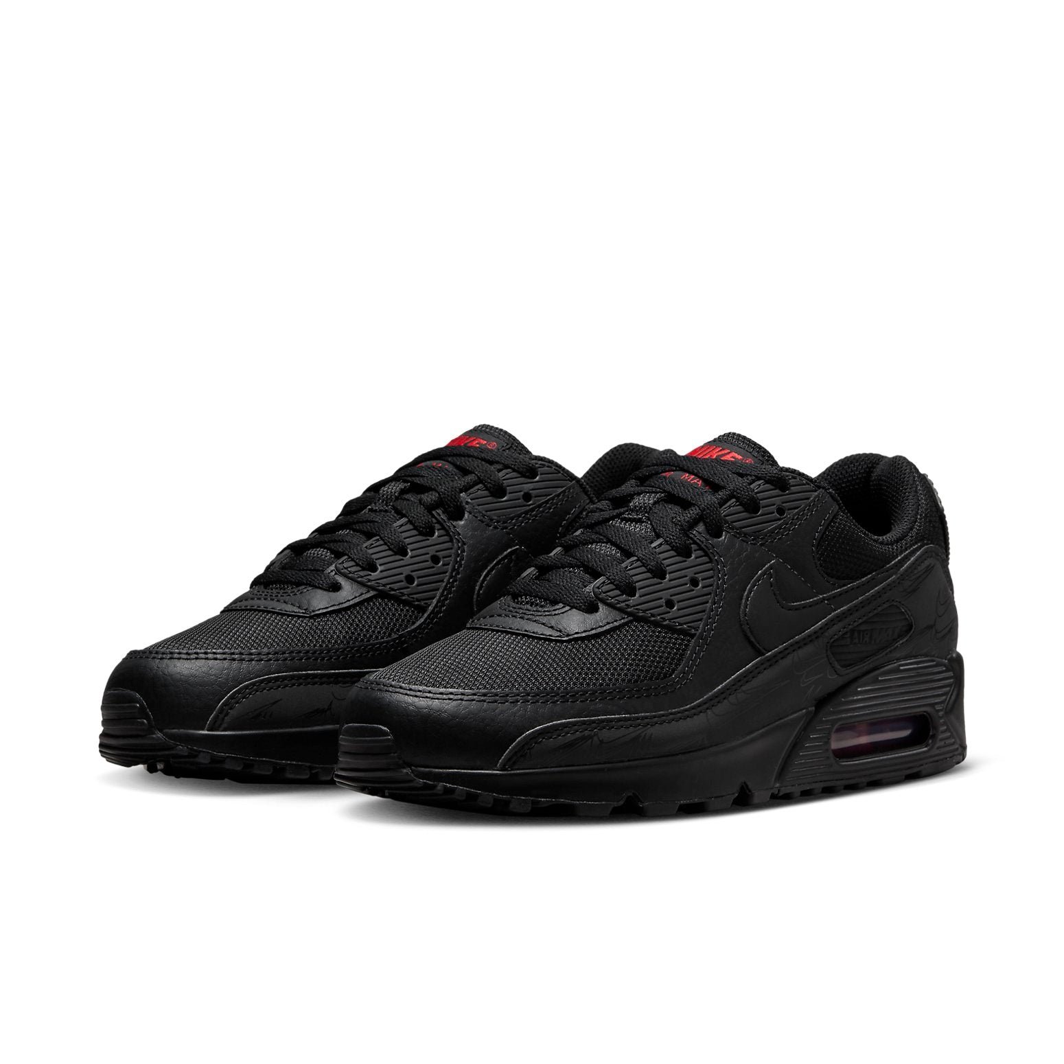 Nike Air Max 90 Black Red Reflective