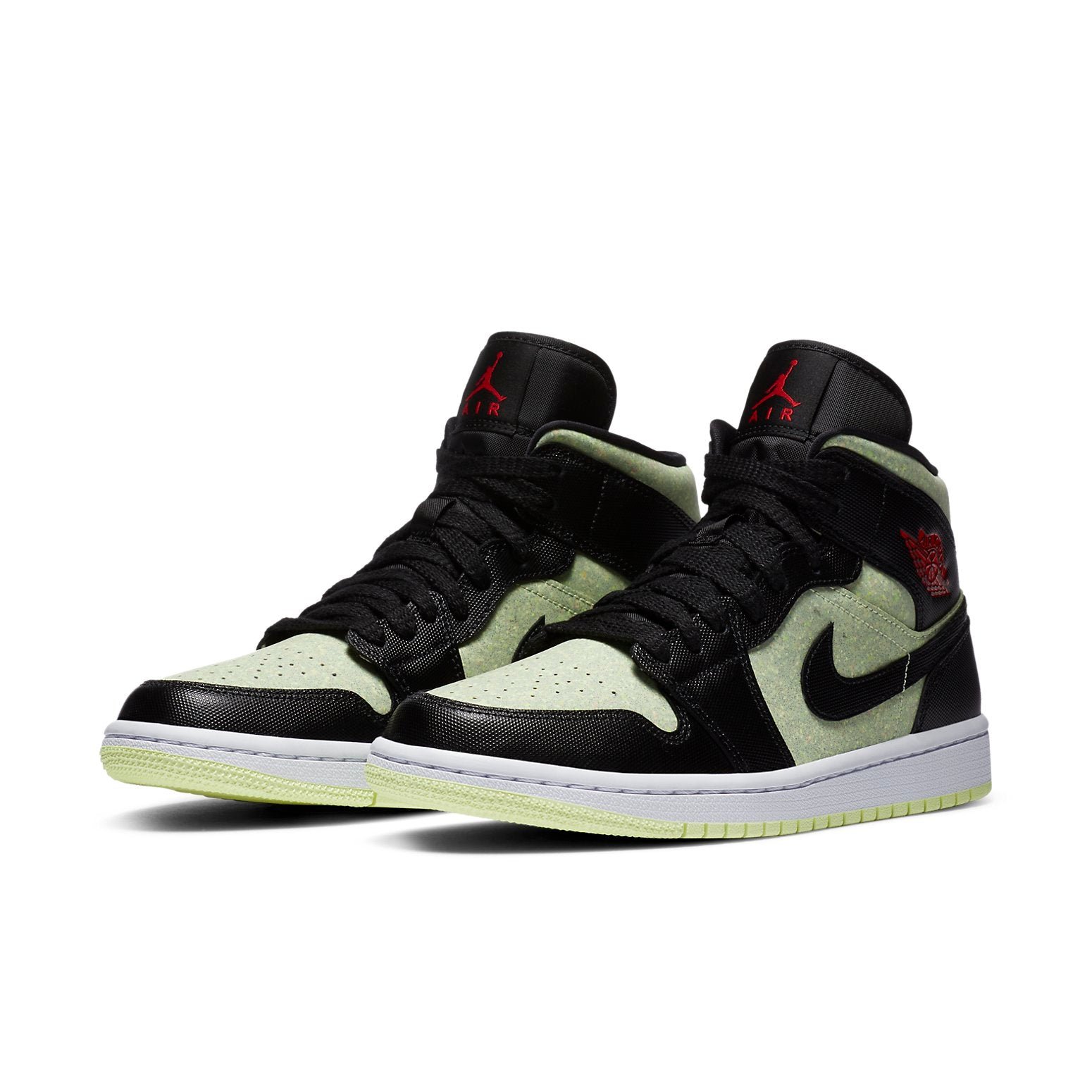 Air Jordan 1 Mid SE Black Barely Volt