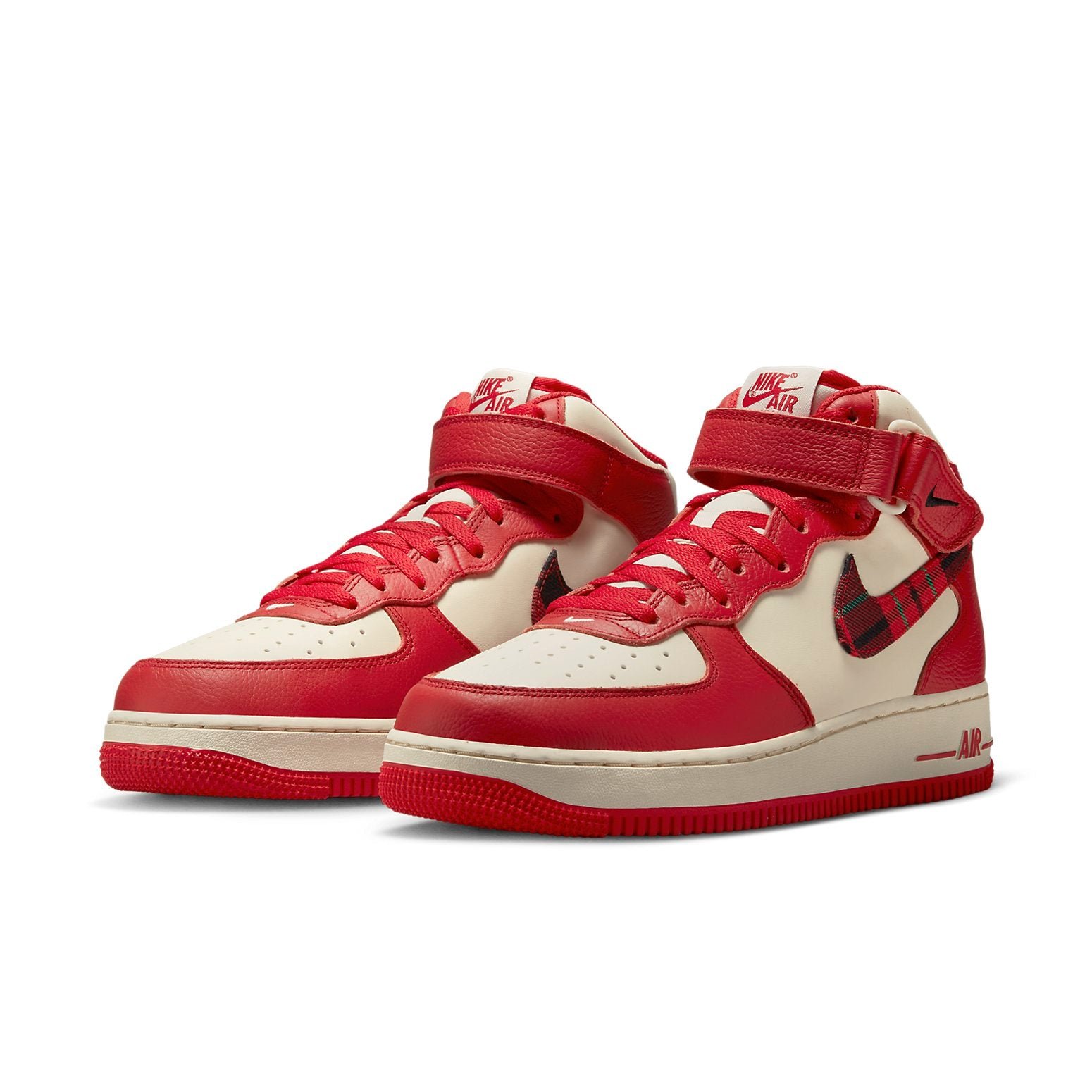 Nike Air Force 1 Mid 07 LX Red Plaid
