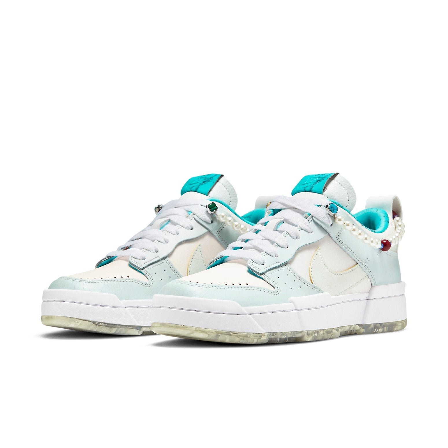 Nike Dunk Low Disrupt WhiteGreen Purple White Green